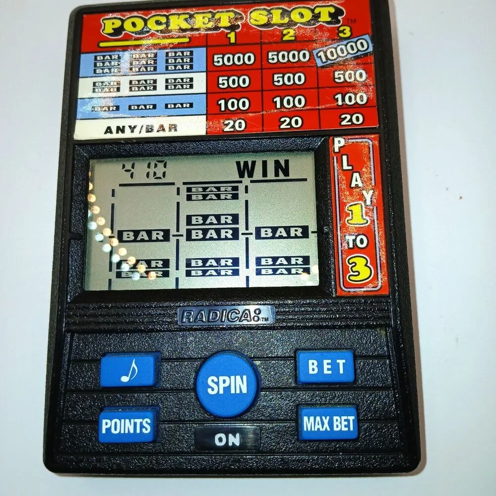 Lot Of 2 Radica Electronic Handheld Games Blackjack 21 Casino Slot Tested Work
